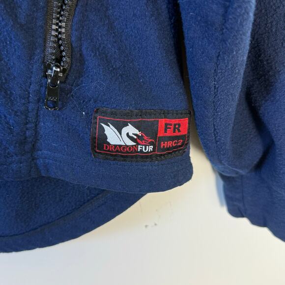 True North Dragonwear Black Jacket FR Men’s Size M HRC2 Dragonfur Fleece - Picture 2 of 11